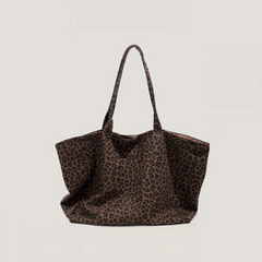 Leopard Print Canvas Bag