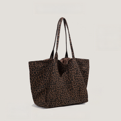 Leopard Print Canvas Bag