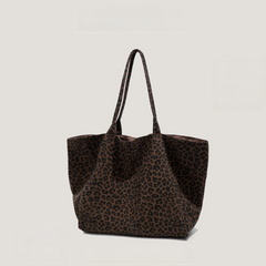 Leopard Print Canvas Bag
