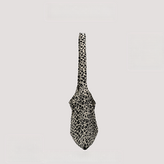 Leopard Print Lazy Style Leopard Print Canvas Bag