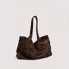 Leopard Print Canvas Bag