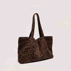 Leopard Print Canvas Bag