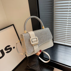 Handheld mini square bag women's bag 2023 winter new fashion