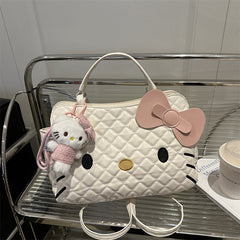 Cartoon cat backpack for women, 2025 new trendy fashion diam