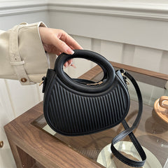 Solid color handbag for women, 2024 early spring new trendy