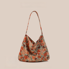 Autumn And Winter Lazy Style Floral Crossbody Bag