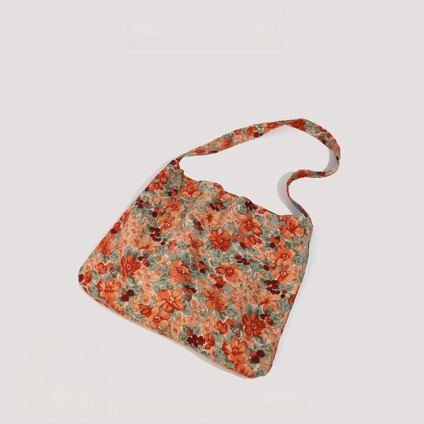 Autumn And Winter Lazy Style Floral Crossbody Bag