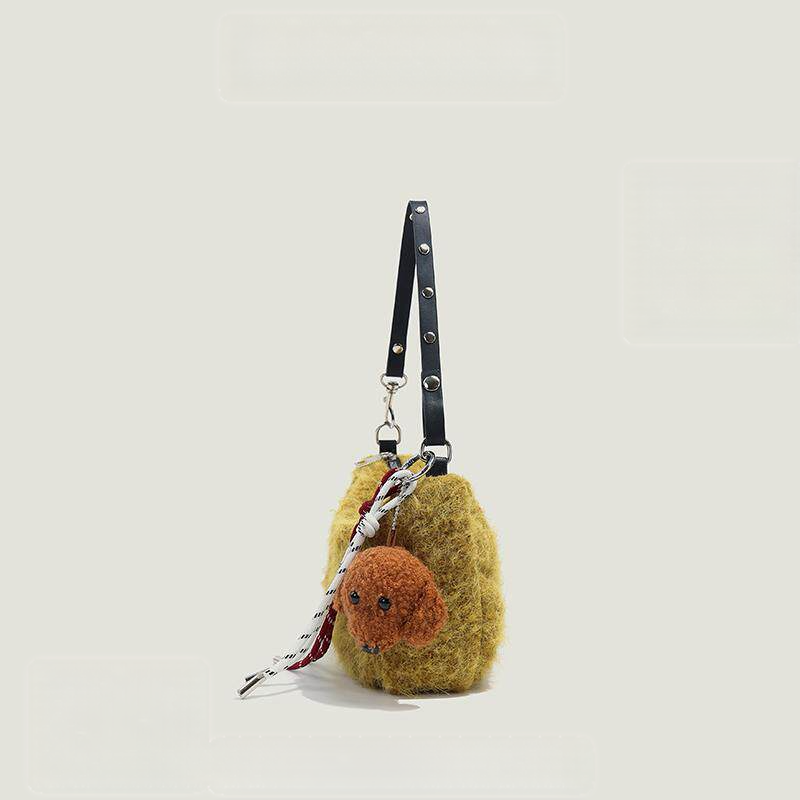 Furry Handheld Underarm Bag