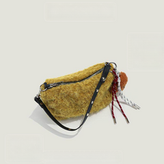 Furry Handheld Underarm Bag