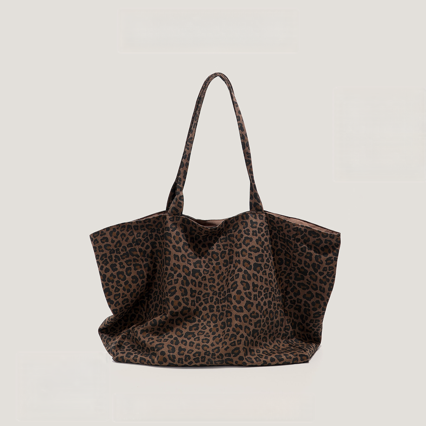 Leopard Print Canvas Bag