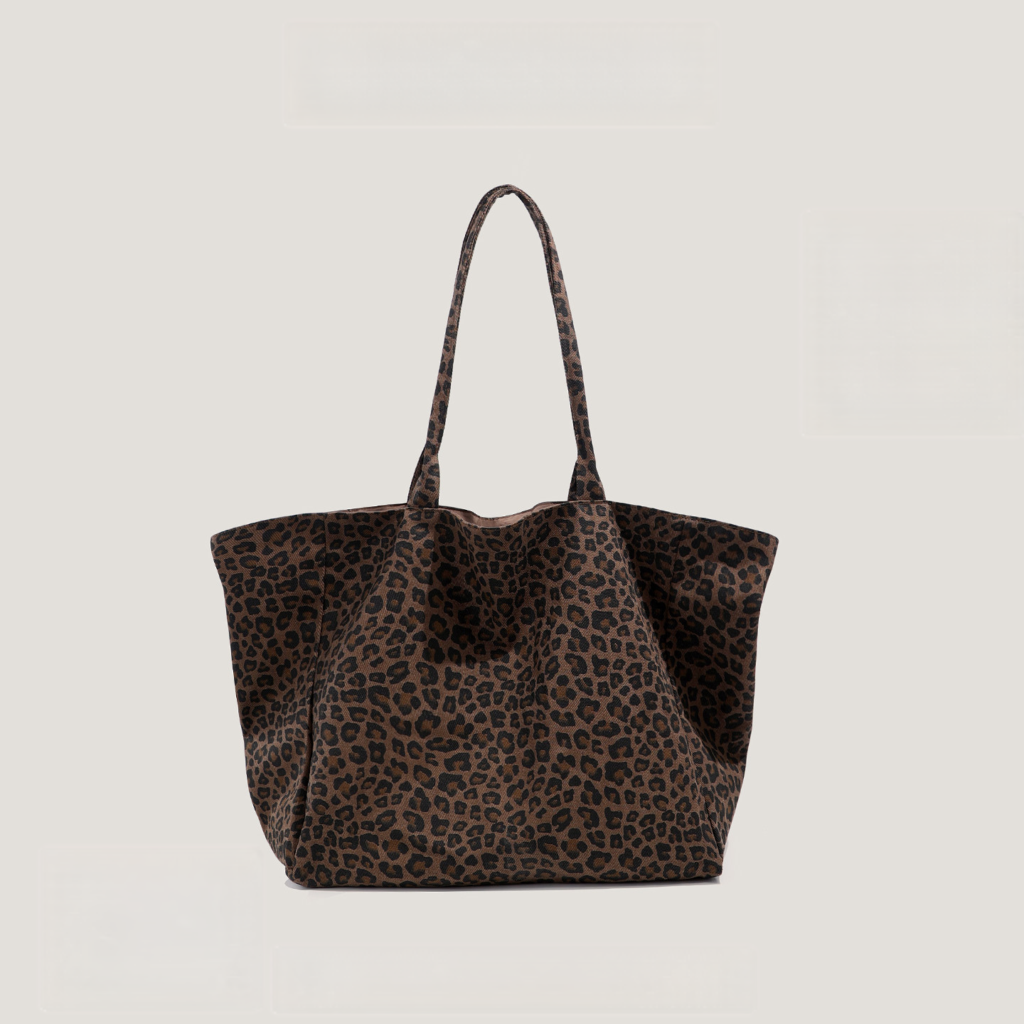 Leopard Print Canvas Bag