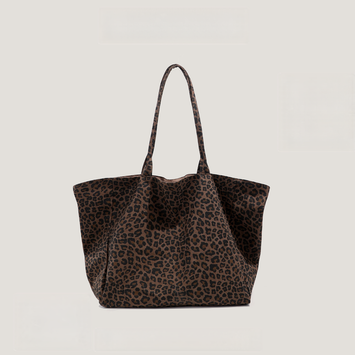 Leopard Print Canvas Bag