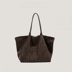 Leopard Print Canvas Bag