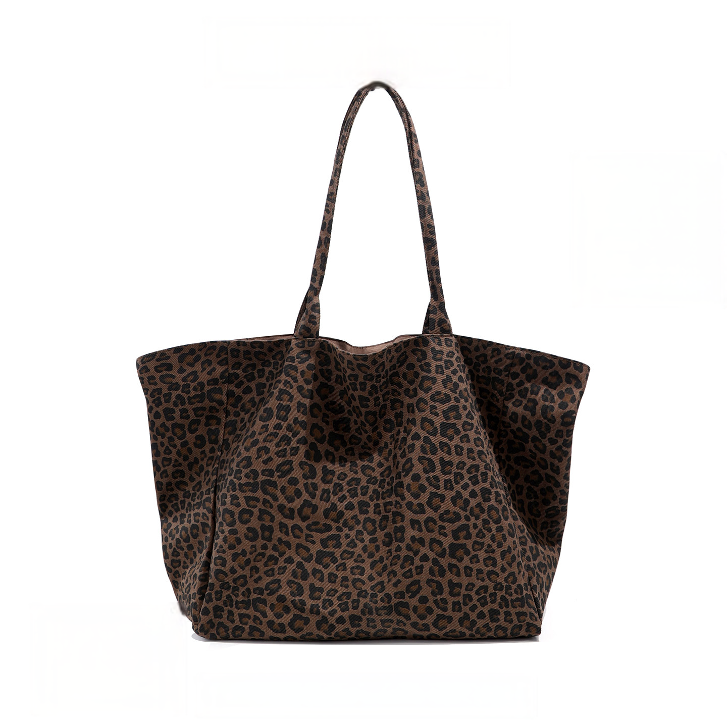 Leopard Print Canvas Bag