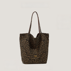 Leopard Canvas Tote Bag
