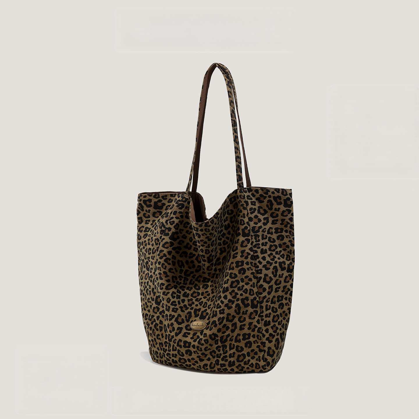 Leopard Canvas Tote Bag