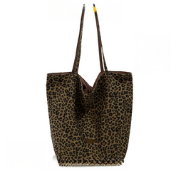 Leopard Canvas Tote Bag