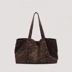 Leopard Print Canvas Bag