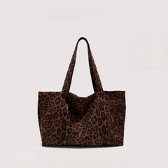 Leopard Print Canvas Bag