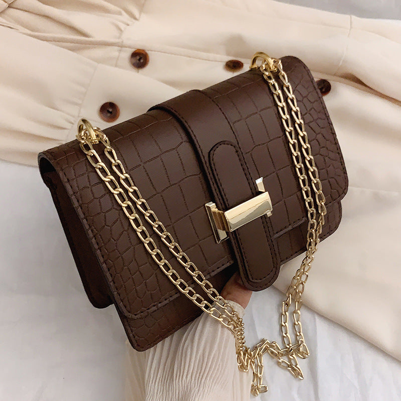 Women's stone texture crossbody shoulder bag - 2024 spring n