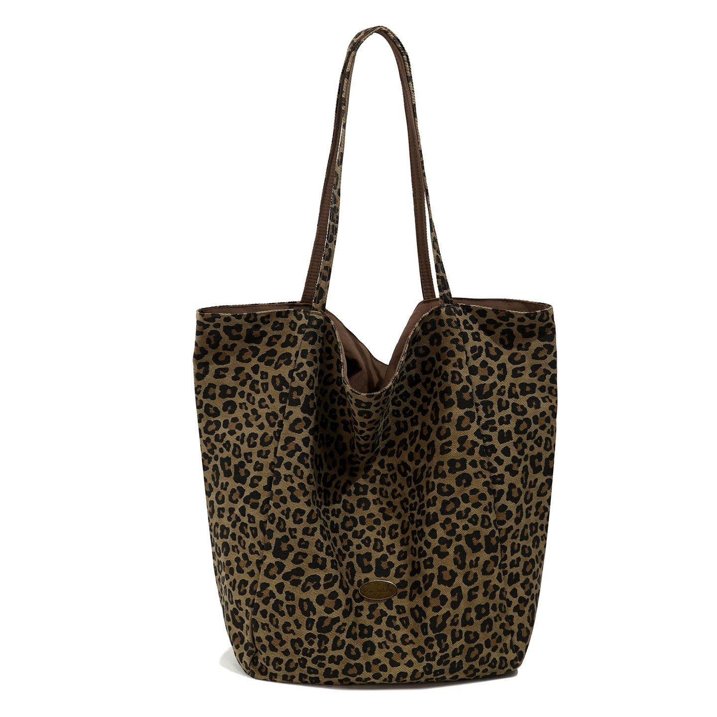 Leopard Canvas Tote Bag