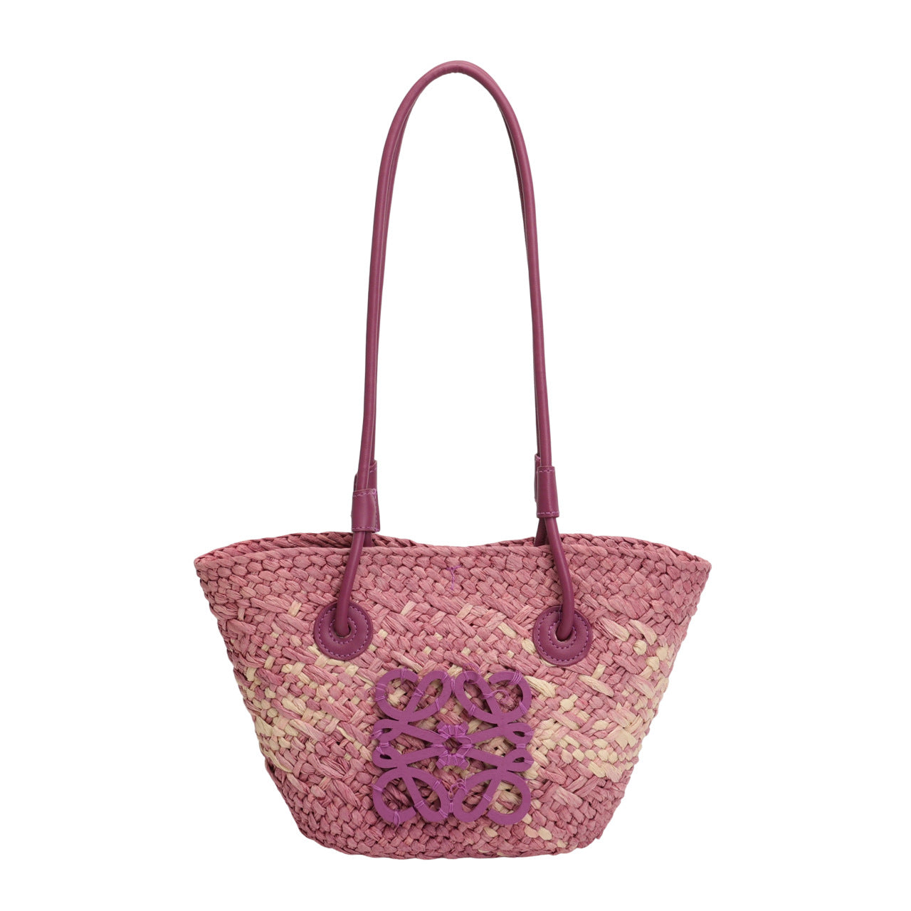 Luo jia straw woven bag, handmade woven bag, vintage