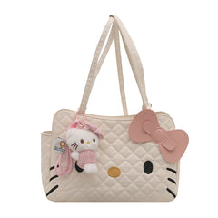 Cartoon cat backpack for women, 2025 new trendy fashion diam