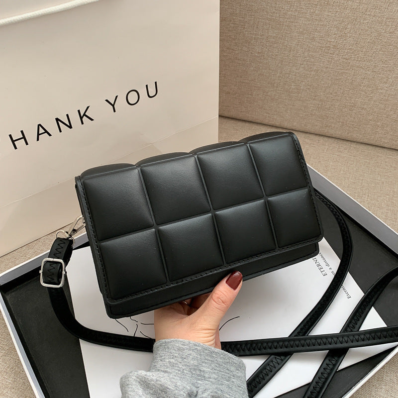 Trendy chic large checkered women's bag - 2021 popular style