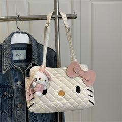 Cartoon cat backpack for women, 2025 new trendy fashion diam