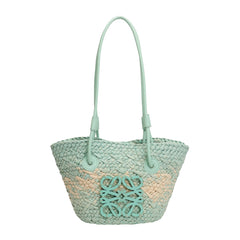 Luo jia straw woven bag, handmade woven bag, vintage