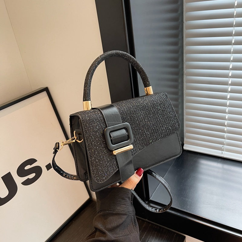Handheld mini square bag women's bag 2023 winter new fashion