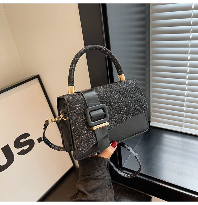 Handheld mini square bag women's bag 2023 winter new fashion