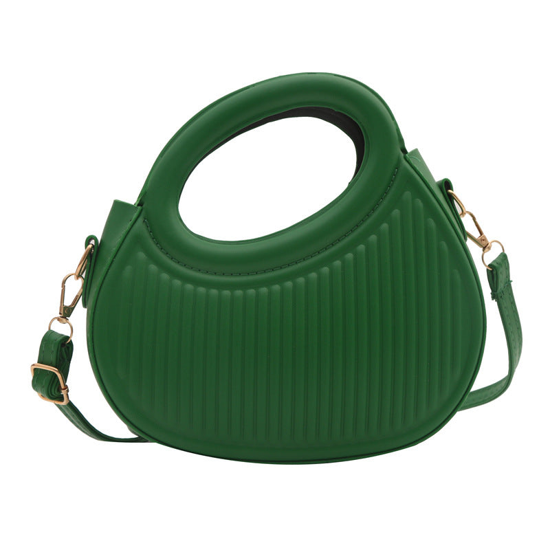 Solid color handbag for women, 2024 early spring new trendy