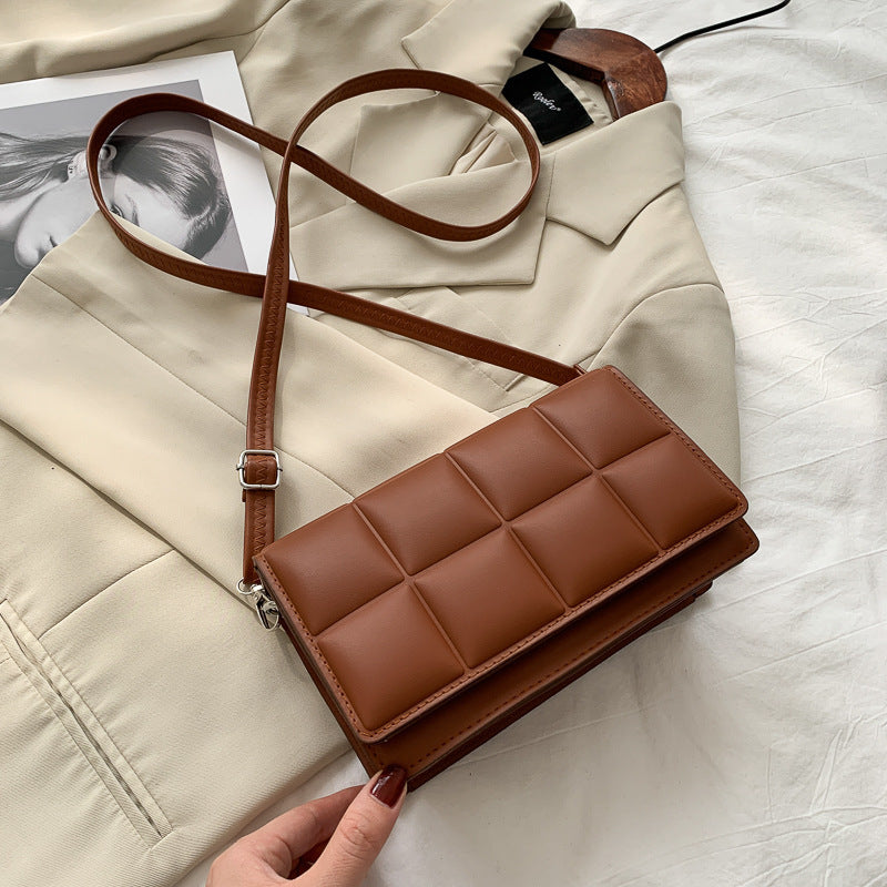 Trendy chic large checkered women's bag - 2021 popular style