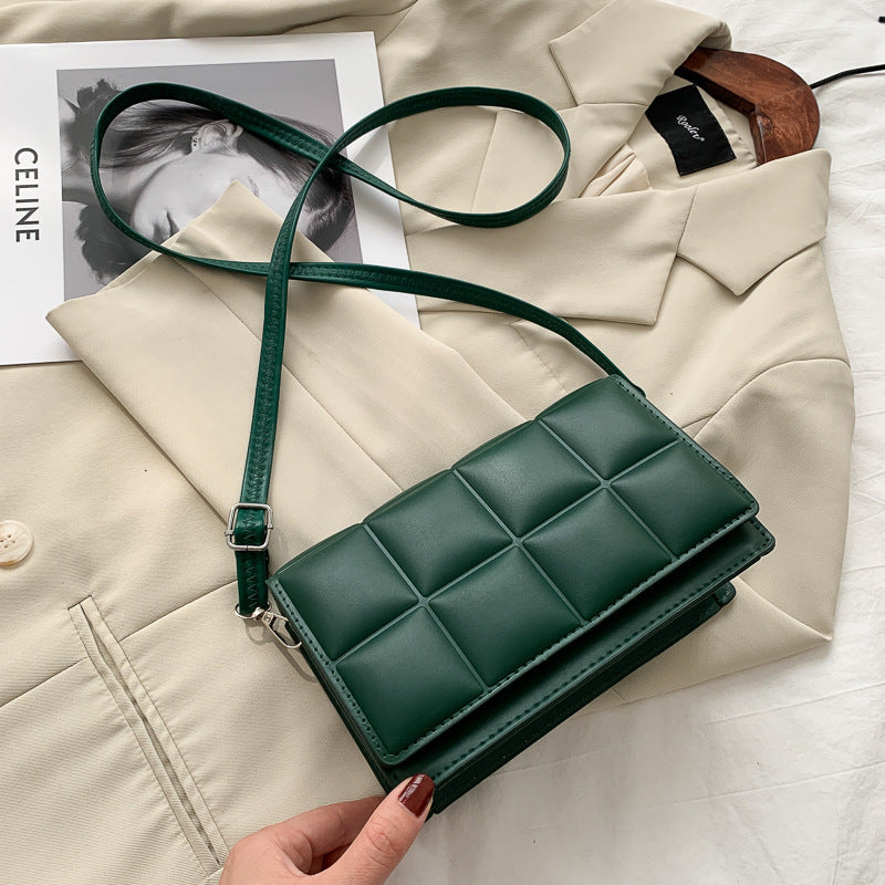 Trendy chic large checkered women's bag - 2021 popular style
