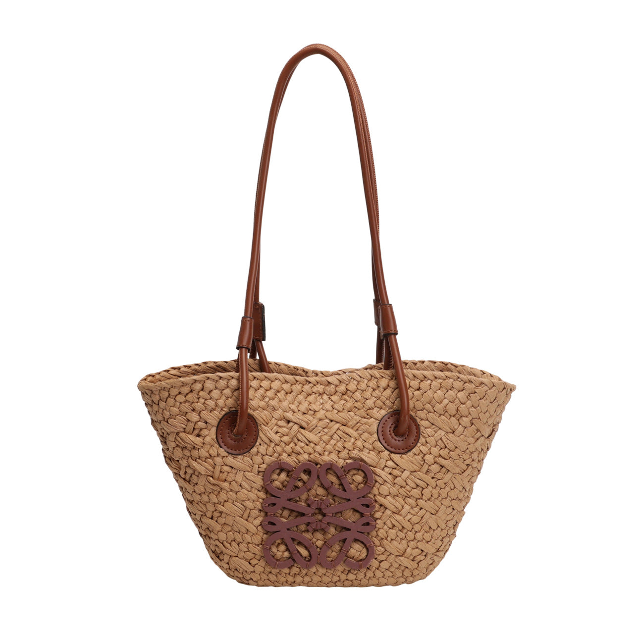 Luo jia straw woven bag, handmade woven bag, vintage