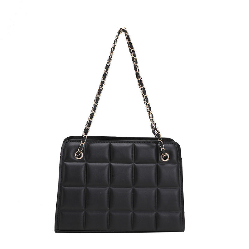 Checkered embossed chain bag - 2023 new trendy fashion casua