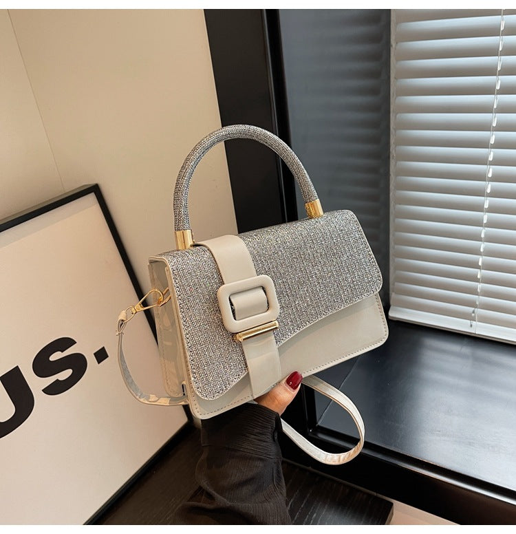 Handheld mini square bag women's bag 2023 winter new fashion